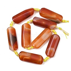 Natural Red Agate Beads Strands&nbsp;G-H342-B01-01