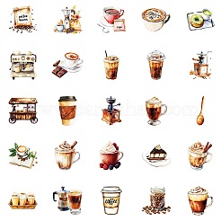 50Pcs Cartoon Coffee Paper Sticker&nbsp;STIC-C012-20