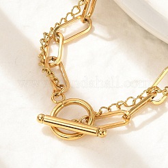 304 Stainless Steel Multi-strand Bracelets&nbsp;BJEW-U023-05G