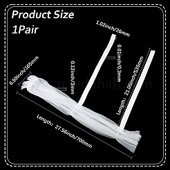 1 Pair Polyester Oversleeves for Bride&nbsp;AJEW-GF0012-07
