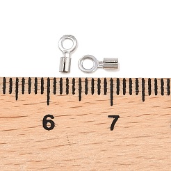 304 Stainless Steel Fold Over Crimp Cord Ends&nbsp;STAS-P434-05A-P