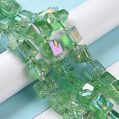 Electroplated Natural Quartz Beads Strands&nbsp;G-G767-02-02