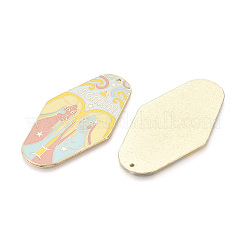 Rack Plating Alloy and Enamel Big Pendants&nbsp;X1-ENAM-T021-29A