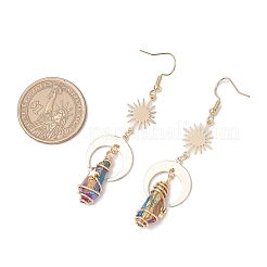 Natural Quartz Crystal Dangle Earrings&nbsp;EJEW-JE06409