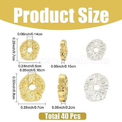 40Pcs 4 Styles Alloy Beads&nbsp;FIND-YW0012-92
