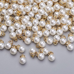 Acrylic Pearl Pendants&nbsp;X-IFIN-I031-02B-G