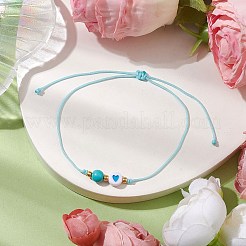 Nylon Braided Bead Adjustable Anklets&nbsp;AJEW-AN00605