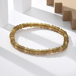 304 Stainless Steel Stretch Bangles for Women&nbsp;BJEW-P315-02B-G