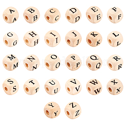 ddPrinted Natural Wood Beads&nbsp;WOOD-KS0001-12