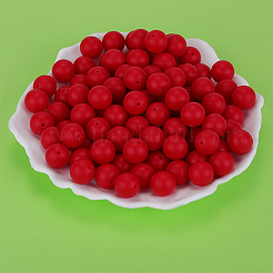 Round Silicone Focal Beads&nbsp;SI-JX0046A-123