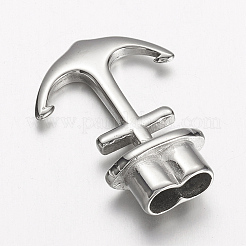 304 Stainless Steel Anchor Hook Clasps&nbsp;STAS-E133-103P
