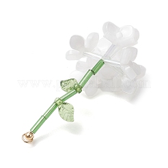 3Pcs 3 Colors Resin Flower Pendants&nbsp;PALLOY-TA00251