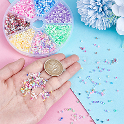 7 Sets 7 Colors Transparent Colours Luster & Rainbow Glass Seed Beads&nbsp;GLAA-PH0003-80