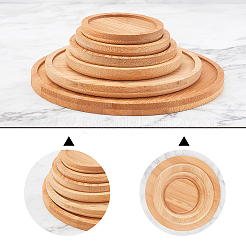 Bamboo Round Plant Saucer&nbsp;AJEW-GA0001-97
