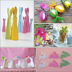 4Sets 3 Colors Non Woven Fabric&nbsp;DIY-CP0012-12A