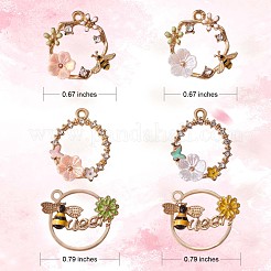 12Pcs Alloy Enamel Pendants&nbsp;JX135A