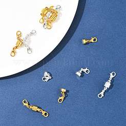 12Sets 2 Colors Brass Magnetic Clasps Converter&nbsp;KK-FS0001-95