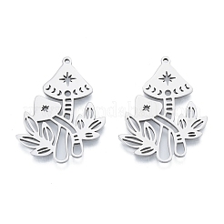 Non-Tarnish 201 Stainless Steel Pendant&nbsp;STAS-B027-20P