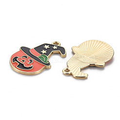 Rack Plating Alloy Enamel Pendants&nbsp;ENAM-S126-066-NR