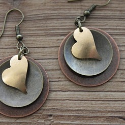 Alloy Dangle Earrings&nbsp;WG4ACD3-01