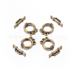 Tibetan Style Alloy Toggle Clasps&nbsp;MLF10795Y-NF
