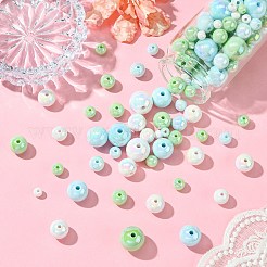 250G UV Plating Rainbow Iridescent Opaque Acrylic Beads&nbsp;PACR-CJ0001-38D
