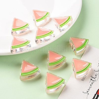 Transparent Enamel Acrylic Beads&nbsp;TACR-S155-001C-1