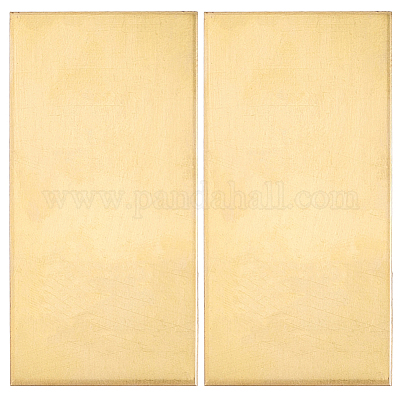 2Pcs Brass Sheet&nbsp;KK-SP0002-57B-1