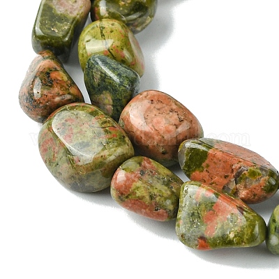 Natural Unakite Beads Strands&nbsp;G-G117-B03-01-1