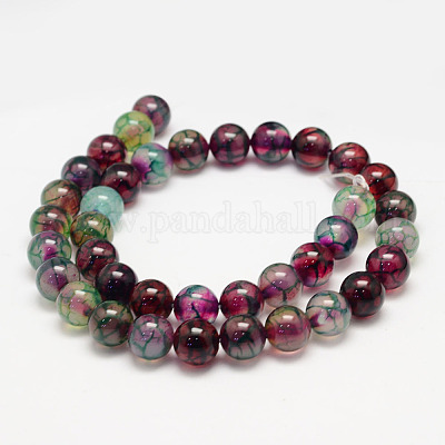 Natural Dragon Veins Agate Bead Strands&nbsp;G-K155-C-6mm-01-1