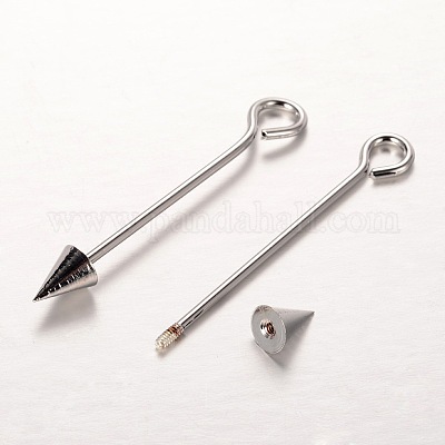 Brass Split Eye Pin&nbsp;X-KK-O089-08P-1