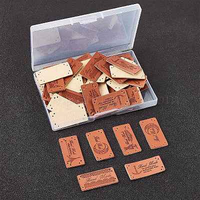 PU Leather Labels&nbsp;DIY-FG0001-32-1