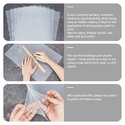 Plastic Sheets&nbsp;AJEW-WH20128-043B-1