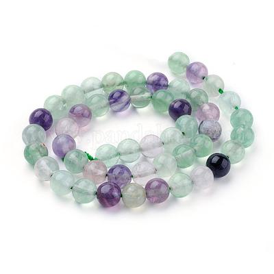 Natural Fluorite Beads Strands&nbsp;G-P318-05-8mm-1