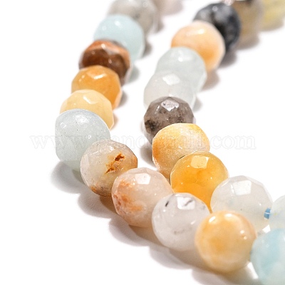 Natural Flower Amazonite Beads Strands&nbsp;X-G-G545-06-1