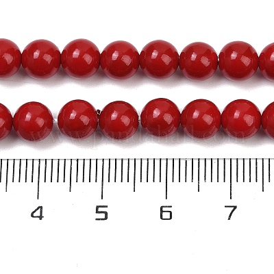 Shell Pearl Beads Strands&nbsp;BSHE-K015-6mm-01-1