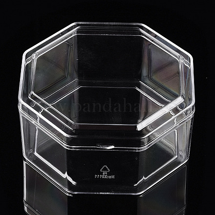 Transparent Plastic Bead Containers CON-N013-04-1