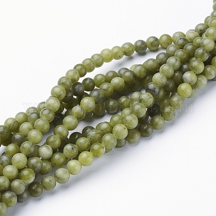 Natural Taiwan Jade Beads Strands X-GSR4MMC032-1