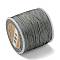 Nylon Braided Cord, Chinese Knotting Cord for Jewelry Making Macrame Craft, Gray, 0.8mm, about 109.36 yards(100m)/roll