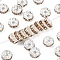 Brass Grade A Rhinestone Spacer Beads, Cadmium Free & Lead Free, Straight Flange, Rondelle, Silver, Light Colorado Topaz, 8x3.8mm, Hole: 1.5mm