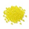 Transparent Glass Beads, Bicone, Yellow, 4x4x3.5mm, Hole: 1mm, 720pcs/bag