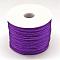 Nylon Satin Rattail Cords, Beading Threads for Bracelet Jewelry Making Chinese Knot Macrame Craft, Dark Violet, 1.5mm, about 100yards/roll(300 feet/roll)