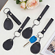 Leather Keychains&nbsp;KEYC-WH0038-75-4