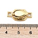 Brass Micro Pave Cubic Zirconia Box Clasps&nbsp;KK-P291-36G-3