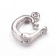 Brass Cubic Zirconia Enhancer Shortener Bails&nbsp;ZIRC-K070-16P-2