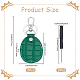 2 Sets Cowhide Pendant Keychains&nbsp;KEYC-CL0001-48-2