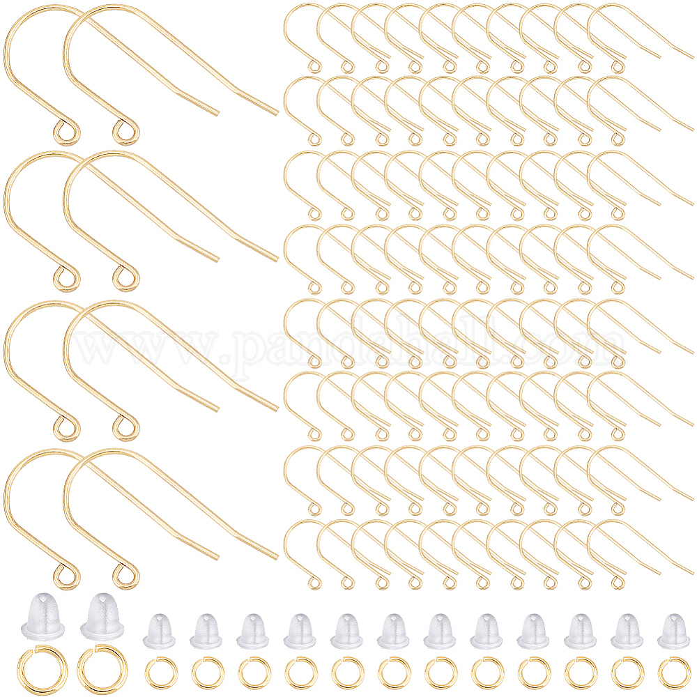 thumbnail image 2 of MD Findings Ear Wire Hooks - Plated Gold, Silver, Brass, Bronze, Black - US Seller 2 of 5