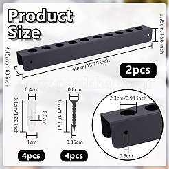 Rectangle Iron Wall Mounted Tool Organizer Holder&nbsp;ODIS-WH0025-294