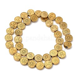 Electroplate Synthetic Non-magnetic Hematite Beads Strands&nbsp;G-E602-02D