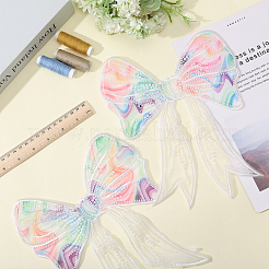 Bowknot Polyester Embroidery Costume Accessories&nbsp;DIY-WH0308-564B